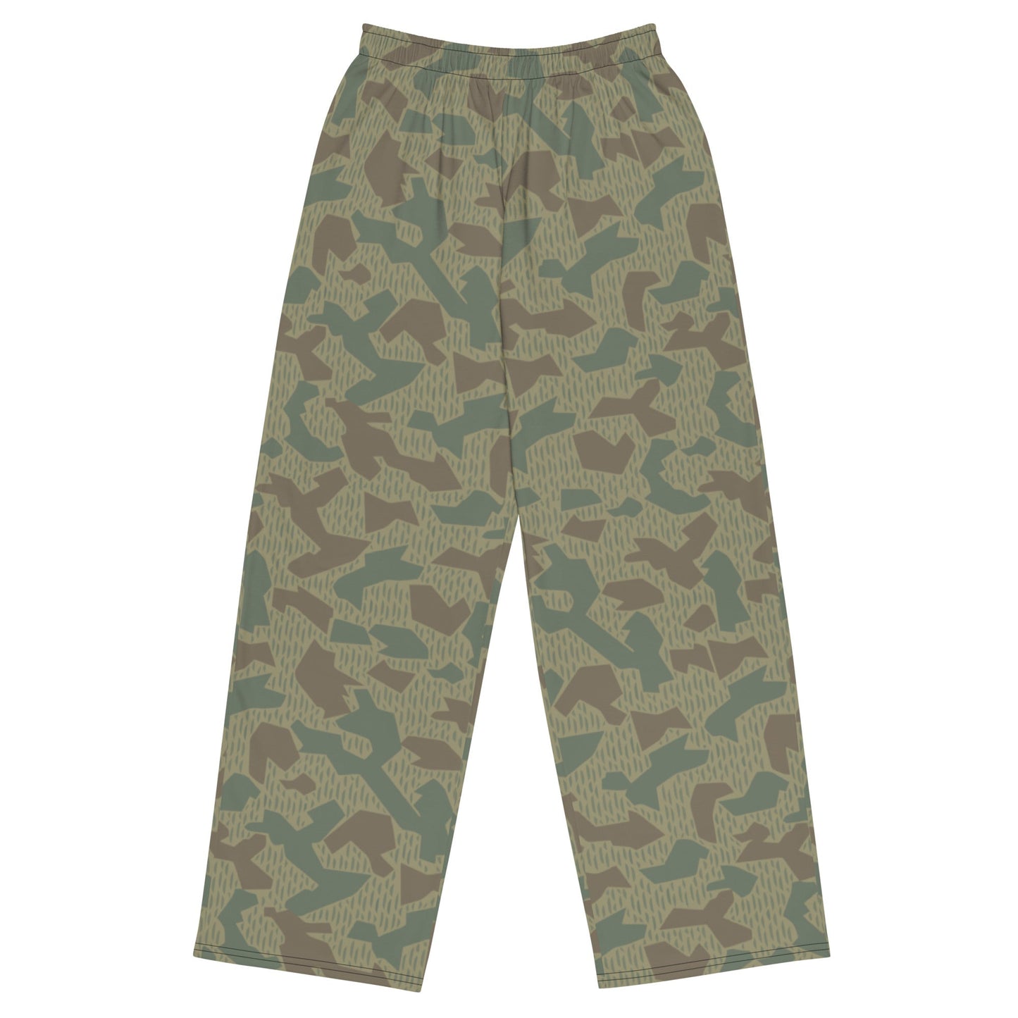 Bulgarian 1979 Splinter Airborne CAMO Unisex Wide-Leg Leisure Pants - 2XS