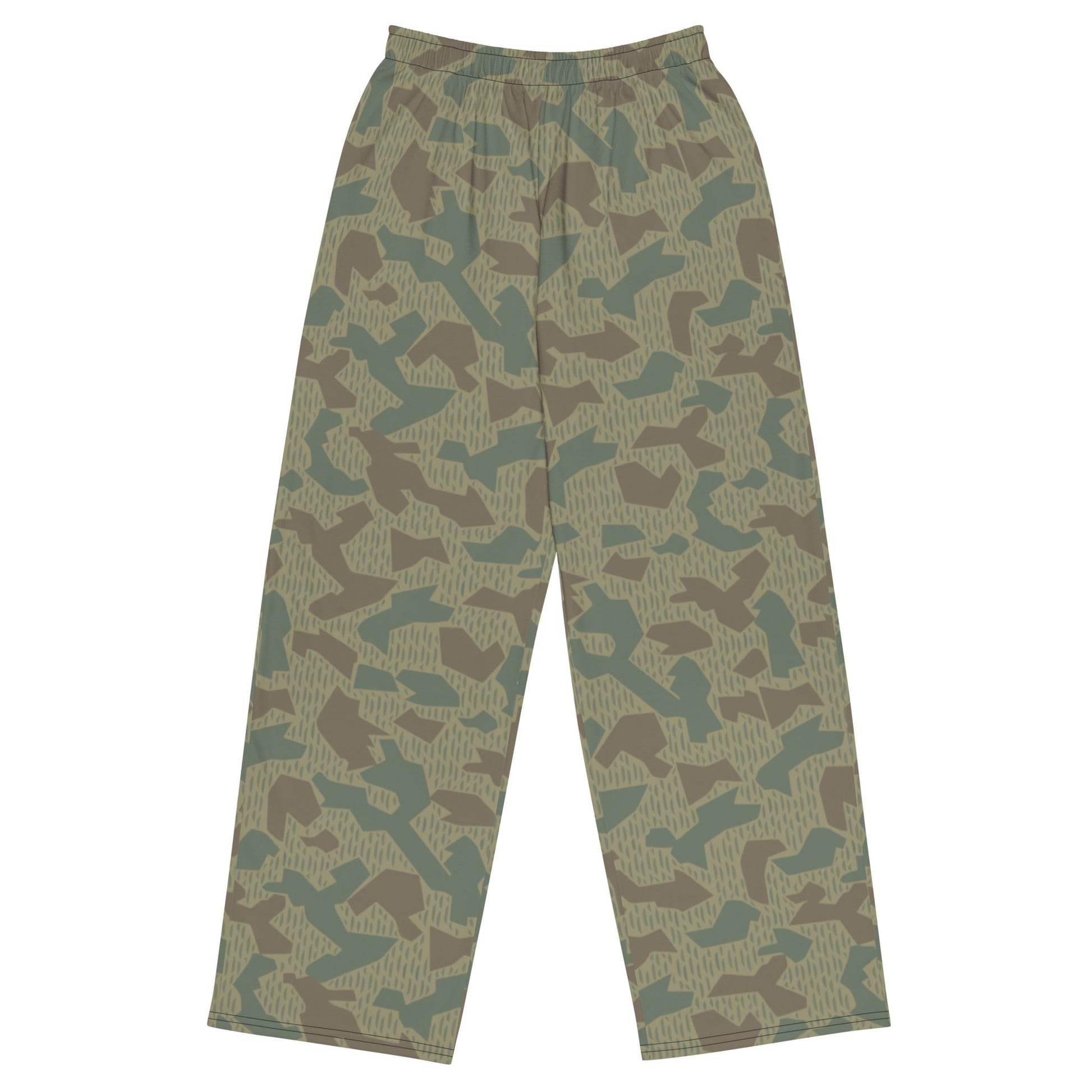 Bulgarian 1979 Splinter Airborne CAMO Unisex Wide-Leg Leisure Pants - 2XS