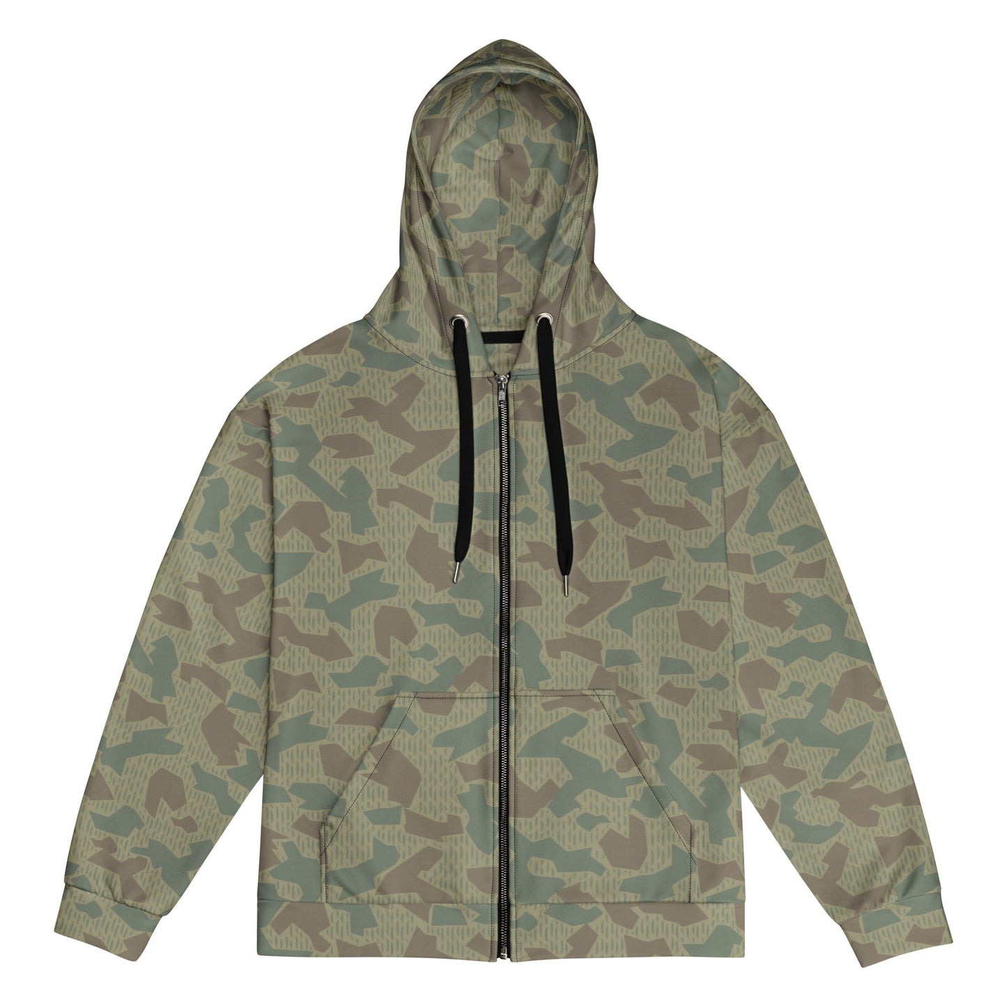 Bulgarian 1979 Splinter Airborne CAMO Unisex Zip Hoodie - 2XS