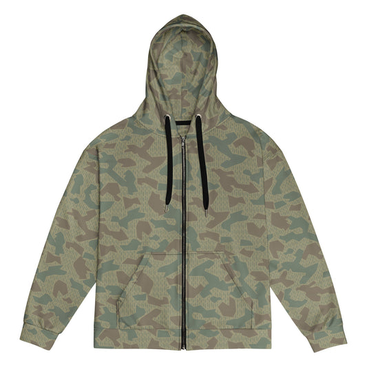 Bulgarian 1979 Splinter Airborne CAMO Unisex zip hoodie - 2XS - Zip Hoodies