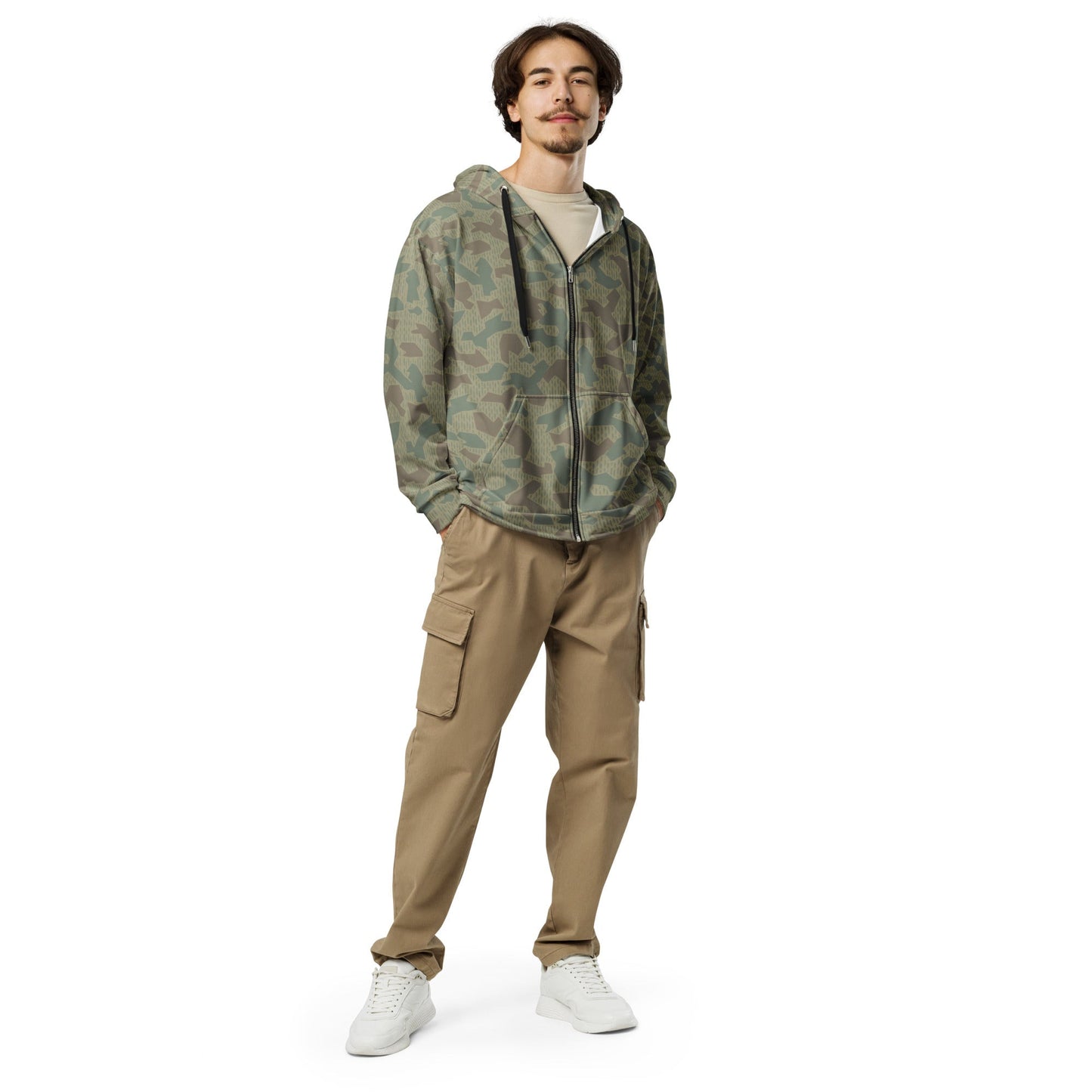 Bulgarian 1979 Splinter Airborne CAMO Unisex Zip Hoodie