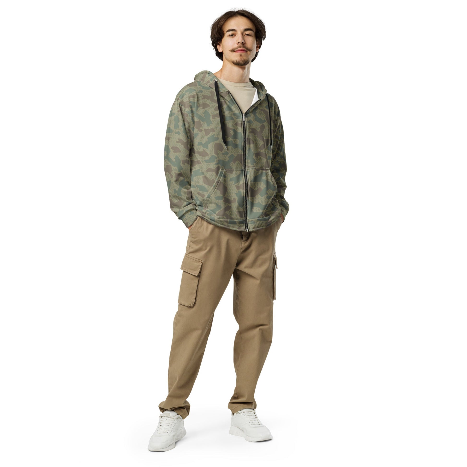 Bulgarian 1979 Splinter Airborne CAMO Unisex Zip Hoodie