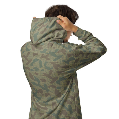 Bulgarian 1979 Splinter Airborne CAMO Unisex Zip Hoodie