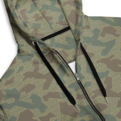 Bulgarian 1979 Splinter Airborne CAMO Unisex Zip Hoodie