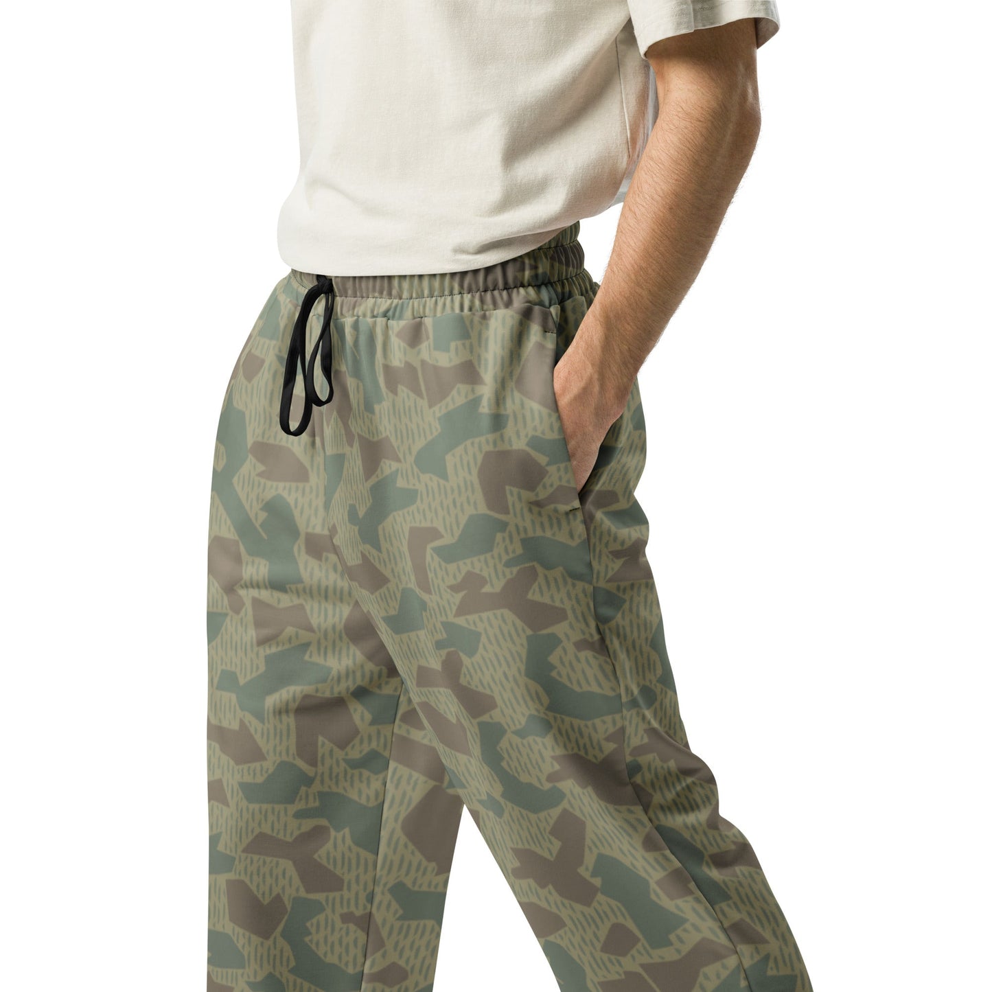 Bulgarian 1979 Splinter Airborne CAMO Unisex Wide-Leg Joggers