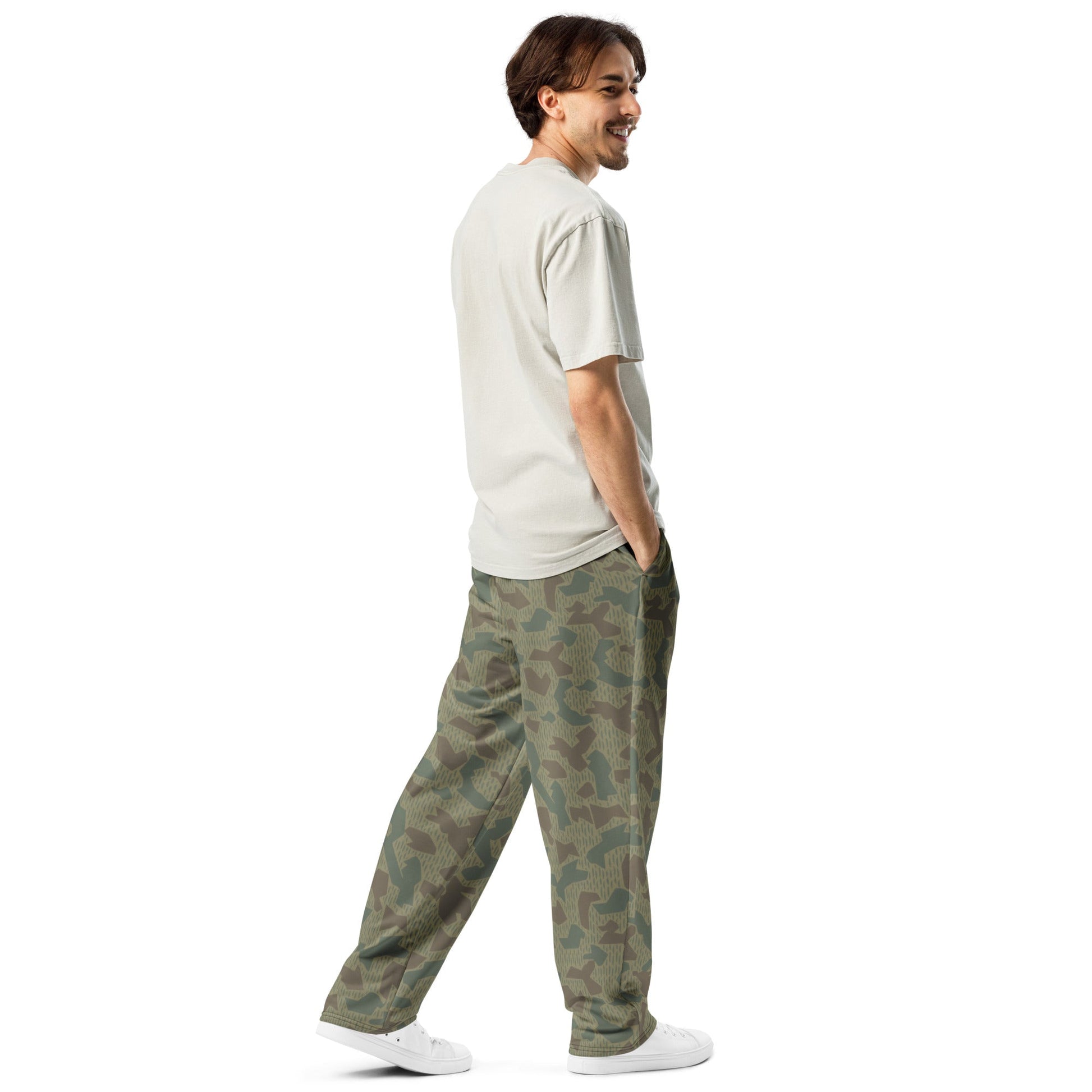 Bulgarian 1979 Splinter Airborne CAMO Unisex Wide-Leg Joggers