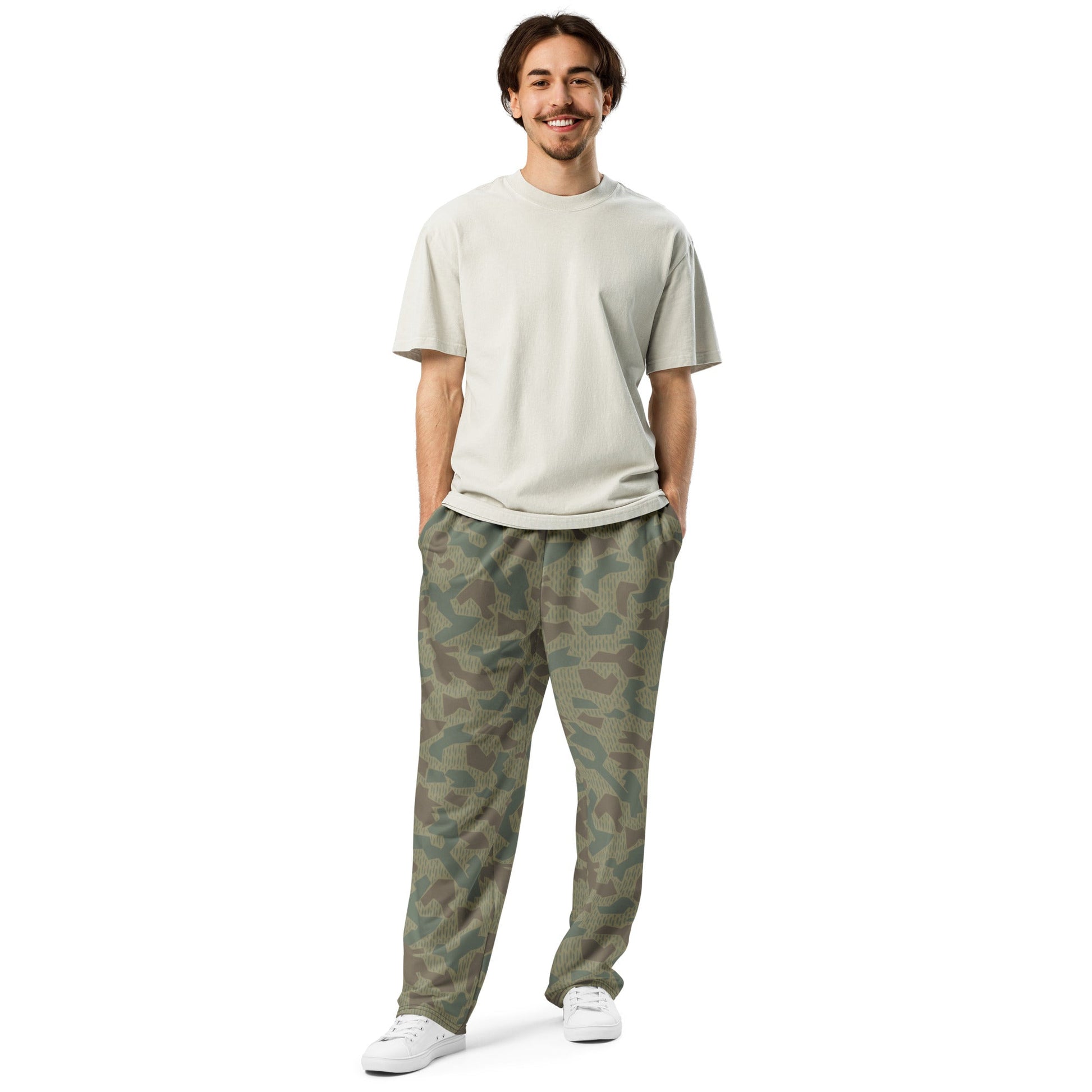 Bulgarian 1979 Splinter Airborne CAMO Unisex Wide-Leg Joggers