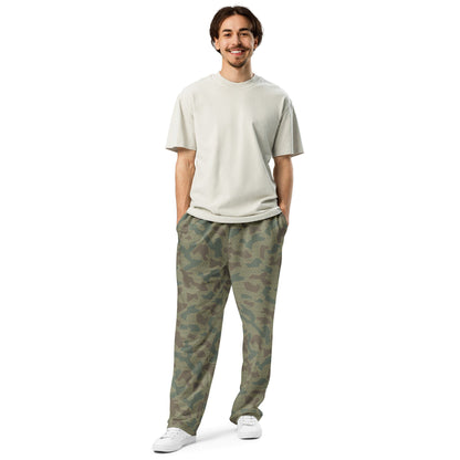 Bulgarian 1979 Splinter Airborne CAMO Unisex Wide-Leg Joggers