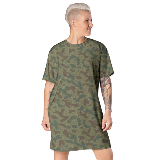 Bulgarian 1979 Splinter CAMO T-shirt dress - 2XS - Womens T-Shirt Dress