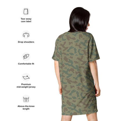 Bulgarian 1979 Splinter CAMO T-shirt dress - Womens T-Shirt Dress