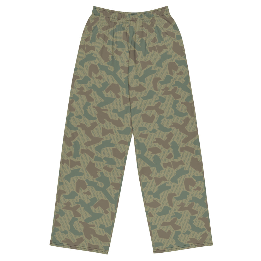 Bulgarian 1979 Splinter CAMO unisex wide-leg pants - 2XS - Unisex Wide-Leg Pants