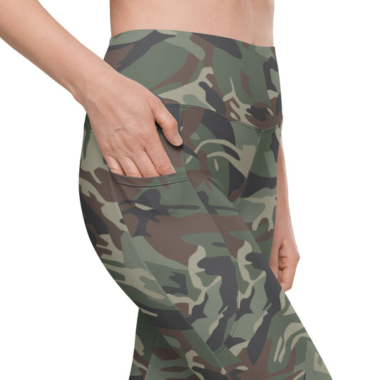 Bulgarian Army Disruptive Pattern (DPM) Temperate CAMO Leggings with pockets - Womens With Pockets