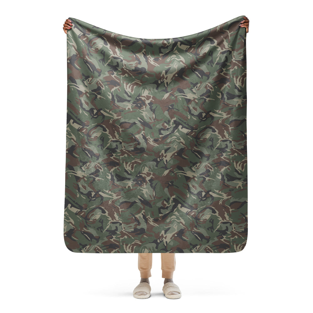 Bulgarian Army Disruptive Pattern (DPM) Temperate CAMO Sherpa blanket - 50″×60″ - Blanket