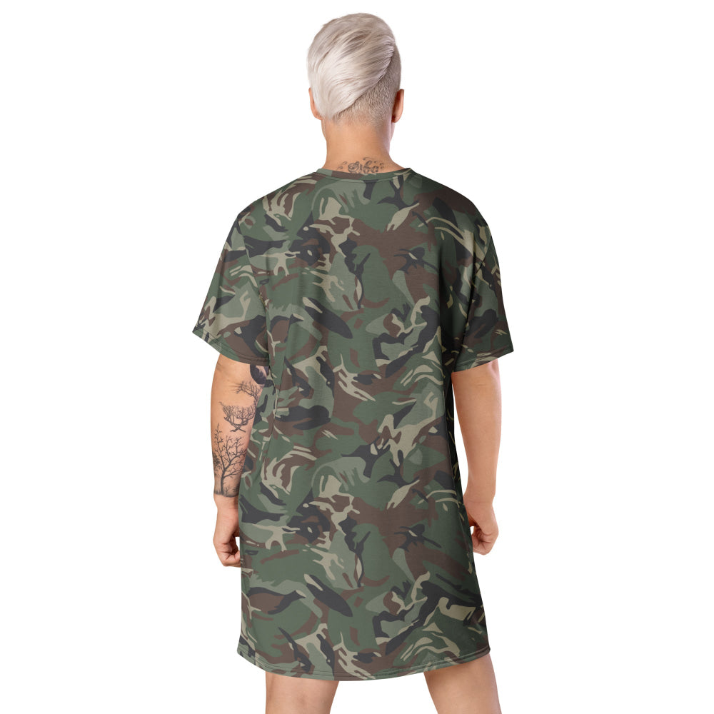 Bulgarian Army Disruptive Pattern (DPM) Temperate CAMO T-shirt dress - Womens T-Shirt Dress