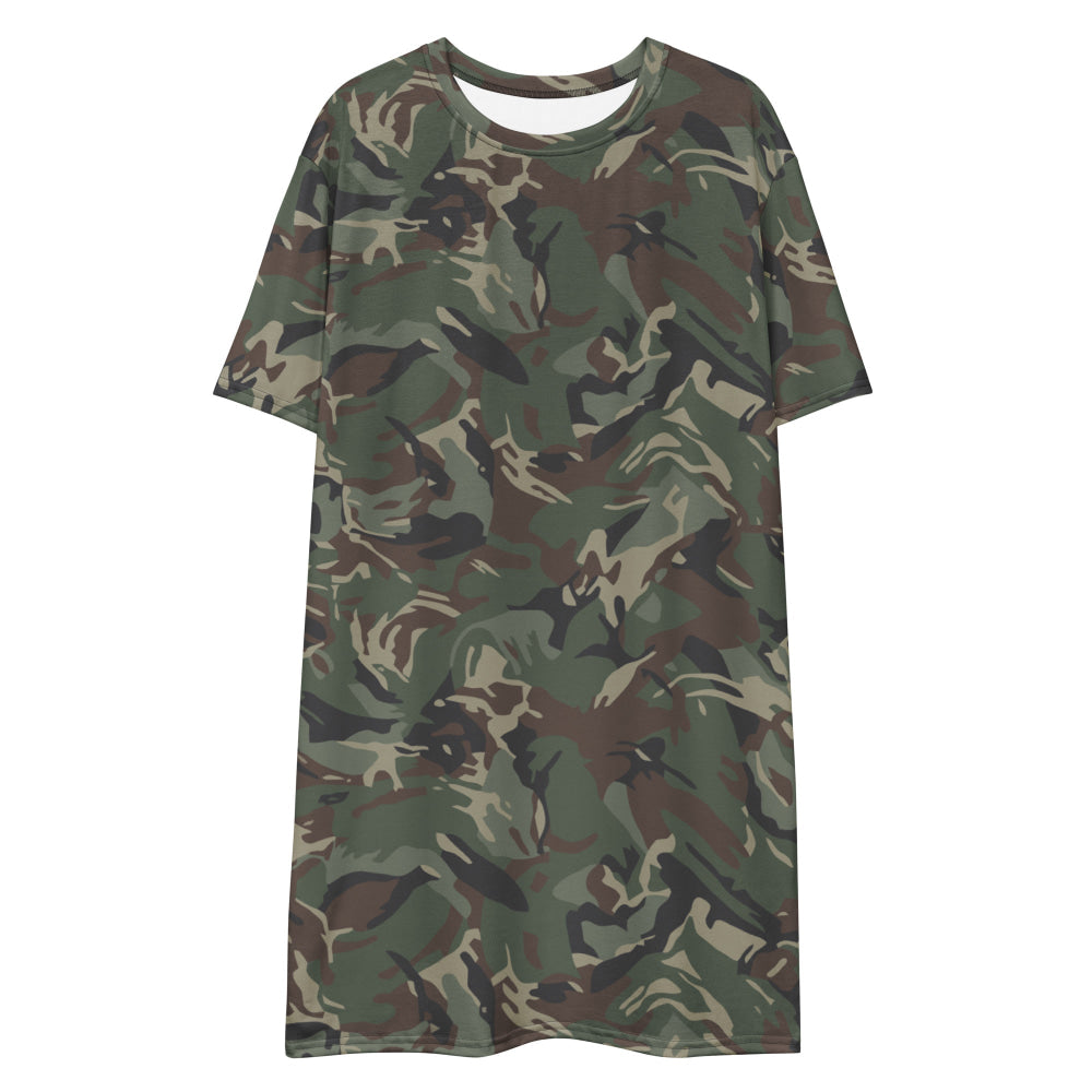 Bulgarian Army Disruptive Pattern (DPM) Temperate CAMO T-shirt dress - Womens T-Shirt Dress