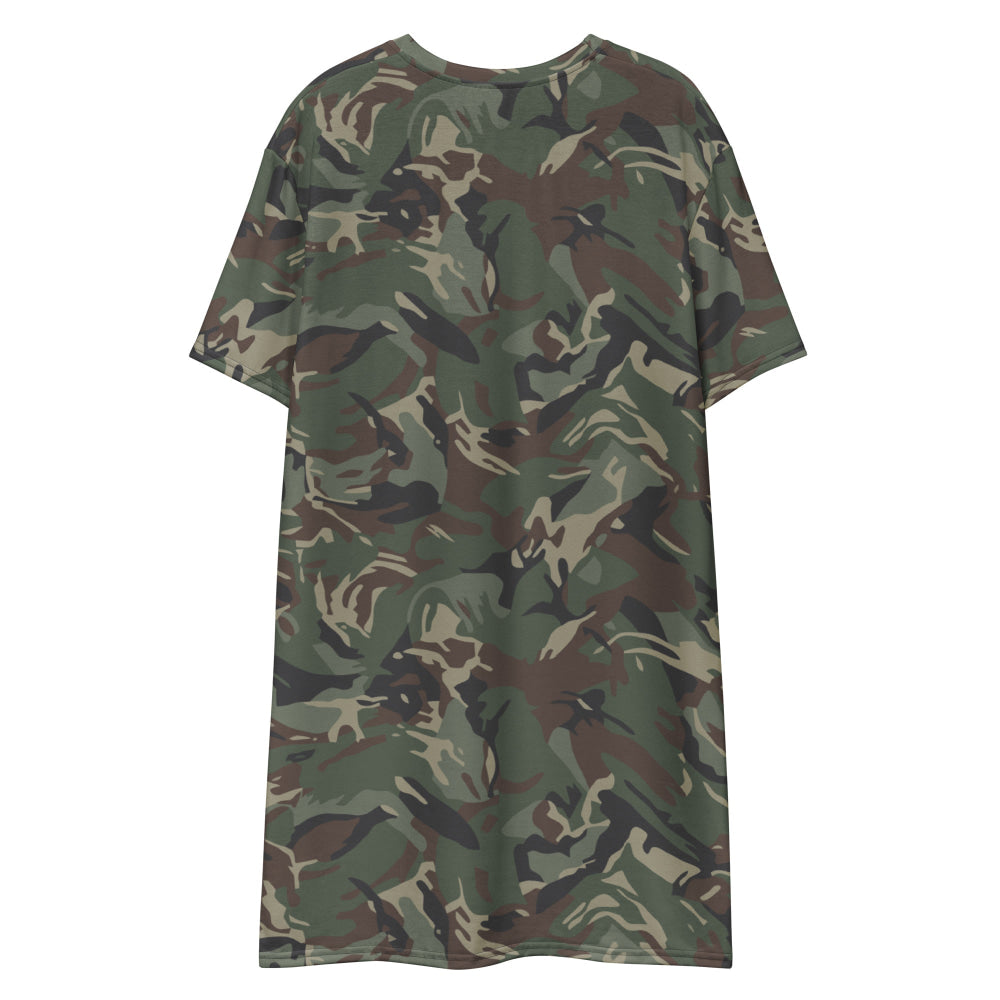 Bulgarian Army Disruptive Pattern (DPM) Temperate CAMO T-shirt dress - Womens T-Shirt Dress