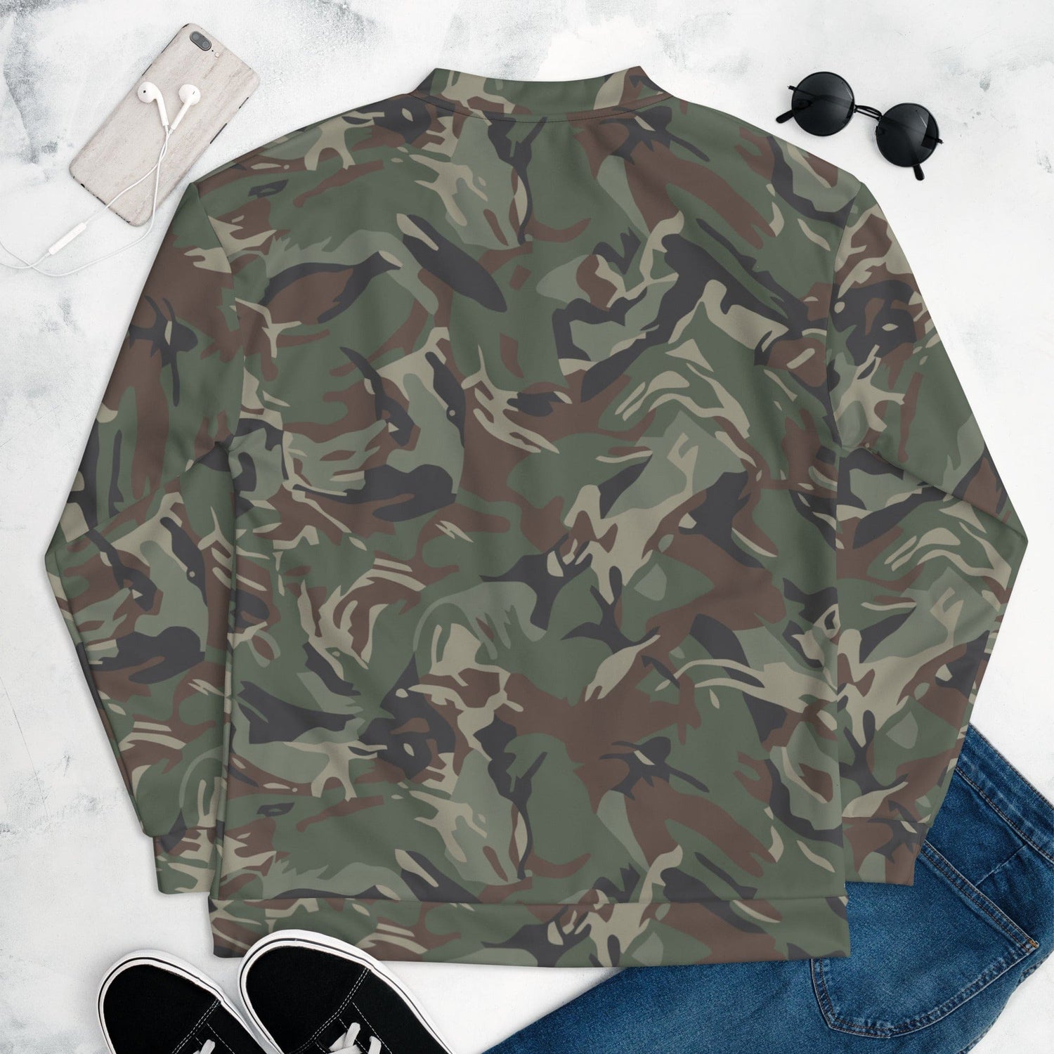 Bulgarian Army Disruptive Pattern (DPM) Temperate CAMO Unisex Bomber Jacket - Jackets