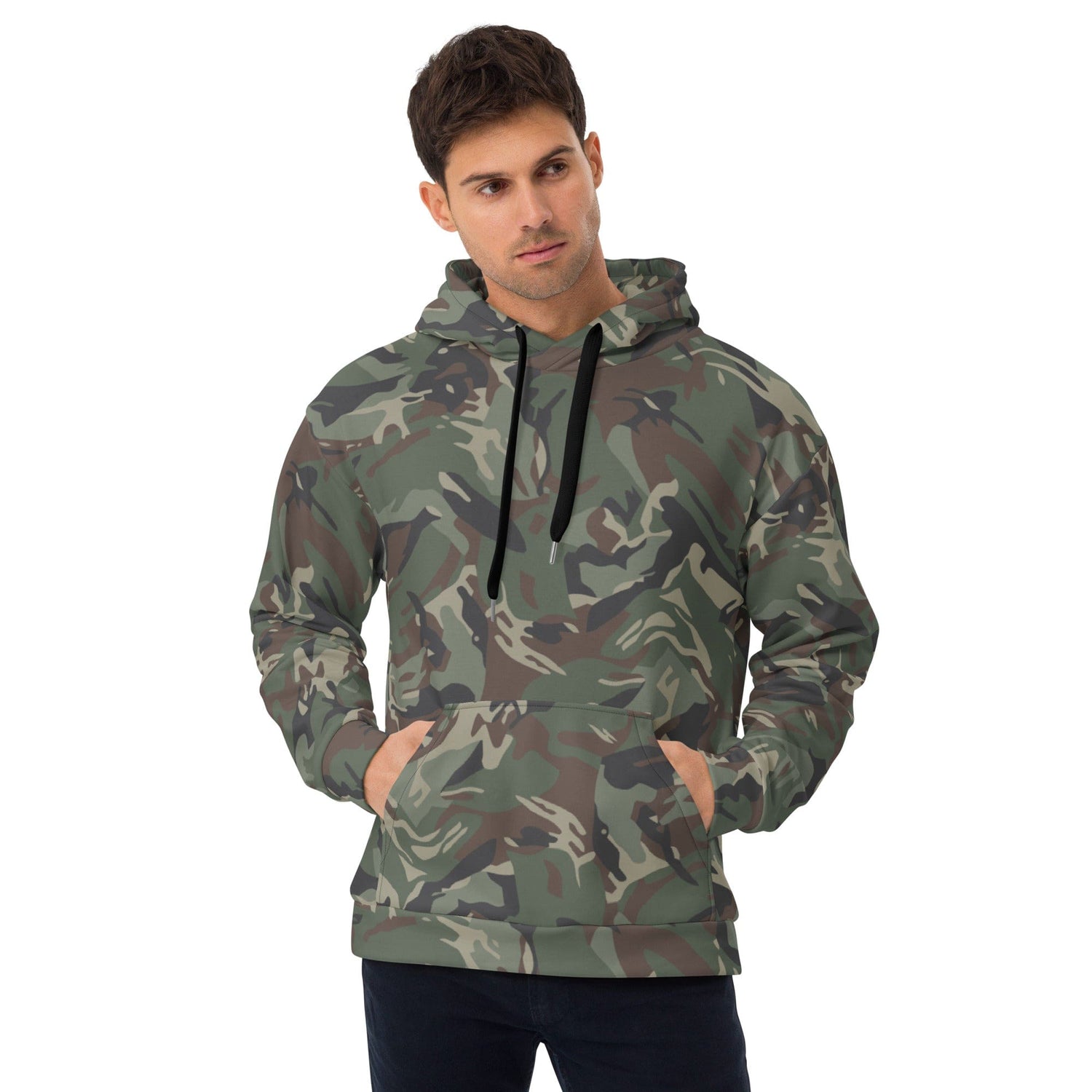 Bulgarian Army Disruptive Pattern (DPM) Temperate CAMO Unisex Hoodie - 2XS - Hoodies