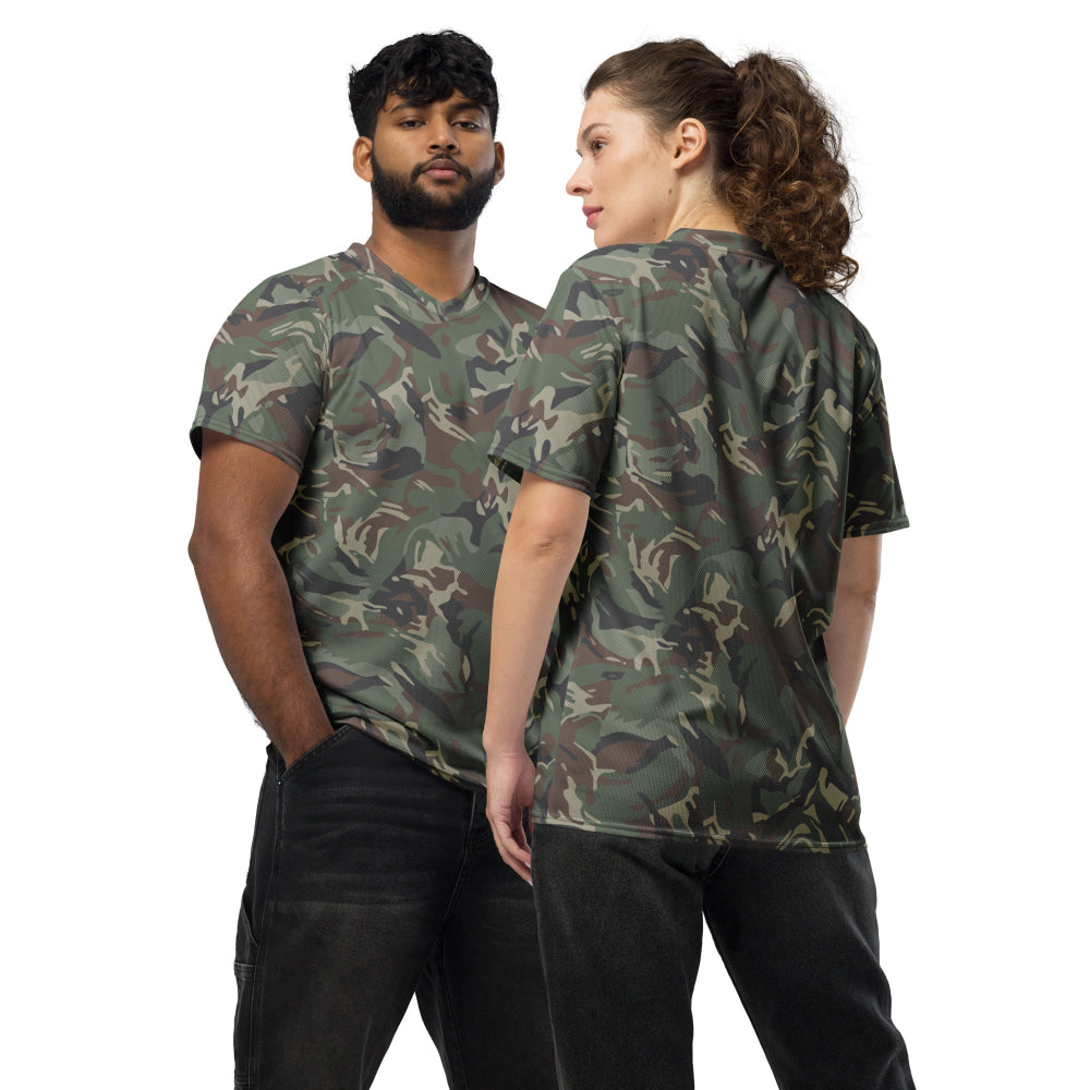 Bulgarian Army Disruptive Pattern (DPM) Temperate CAMO unisex sports jersey - 2XS - Unisex Sports Jersey