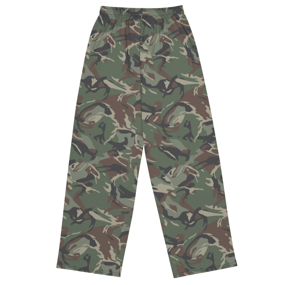 Bulgarian Army Disruptive Pattern (DPM) Temperate CAMO unisex wide-leg pants - Unisex Wide-Leg Pants