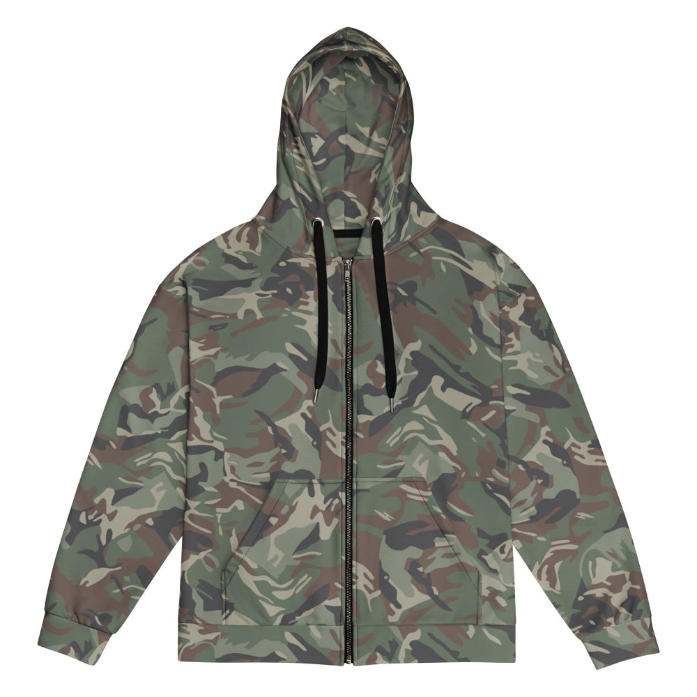 Bulgarian Army Disruptive Pattern (DPM) Temperate CAMO Unisex zip hoodie - Zip Hoodie