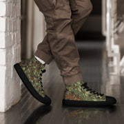 Digital Flecktarn Balkan CAMO Mens High-Top Canvas Shoes - 5