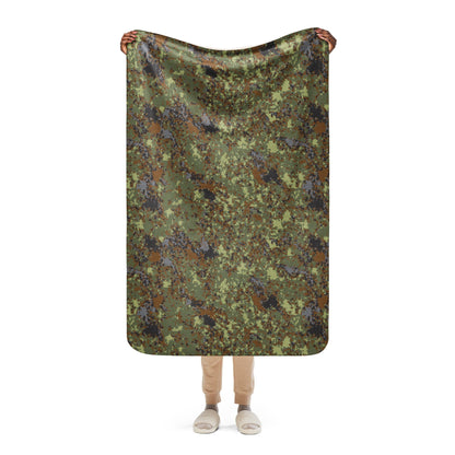 Bulgarian Digital Flecktarn CAMO Sherpa blanket - 37″×57″ - Blankets