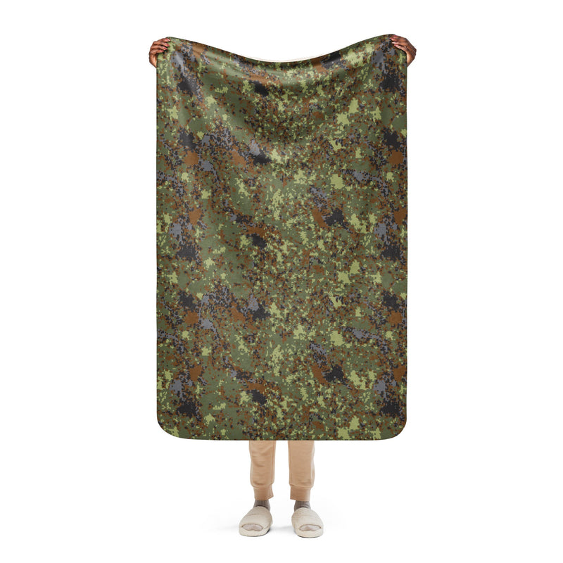 Digital Flecktarn Balkan CAMO Sherpa Blanket - 37″×57″
