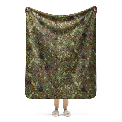 Bulgarian Digital Flecktarn CAMO Sherpa blanket - 50″×60″ - Blankets
