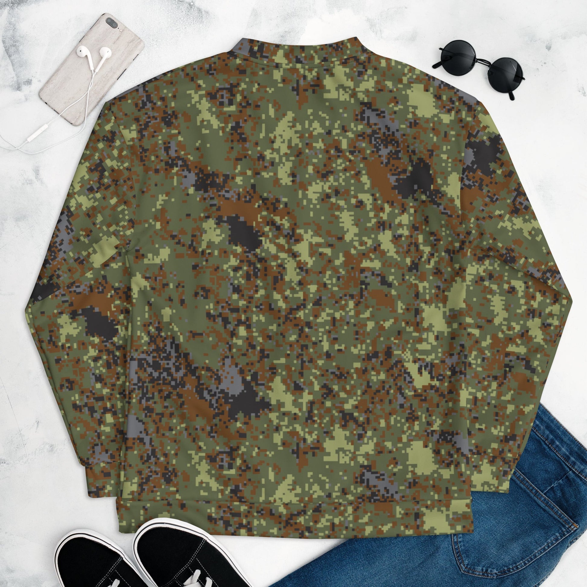 Bulgarian Digital Flecktarn CAMO Unisex Bomber Jacket - Jackets