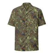 Digital Flecktarn Balkan CAMO Unisex Short-Sleeve Button Shirt - Button-Up