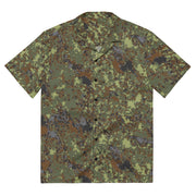 Digital Flecktarn Balkan CAMO Unisex Short-Sleeve Button Shirt - 2XS - Button-Up