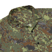 Digital Flecktarn Balkan CAMO Unisex Short-Sleeve Button Shirt - Button-Up