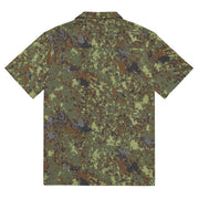 Digital Flecktarn Balkan CAMO Unisex Short-Sleeve Button Shirt - Button-Up