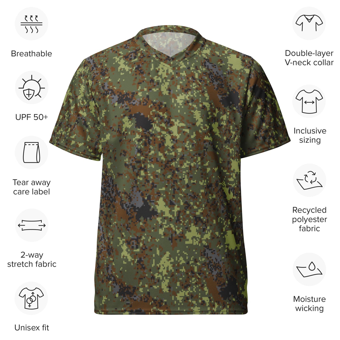 Bulgarian Digital Flecktarn CAMO unisex sports jersey - Sports Jerseys