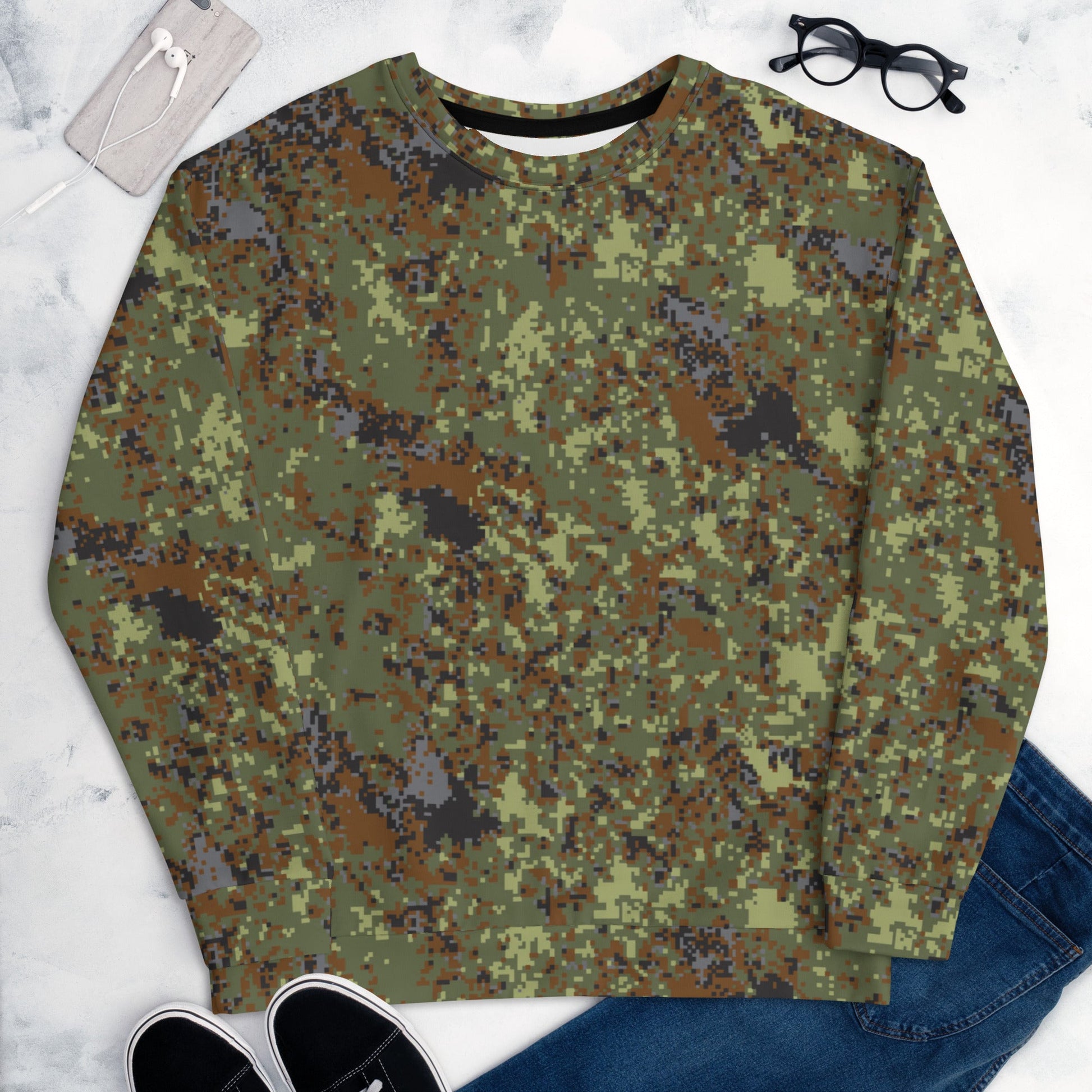 Bulgarian Digital Flecktarn CAMO Unisex Sweatshirt - Sweatshirts