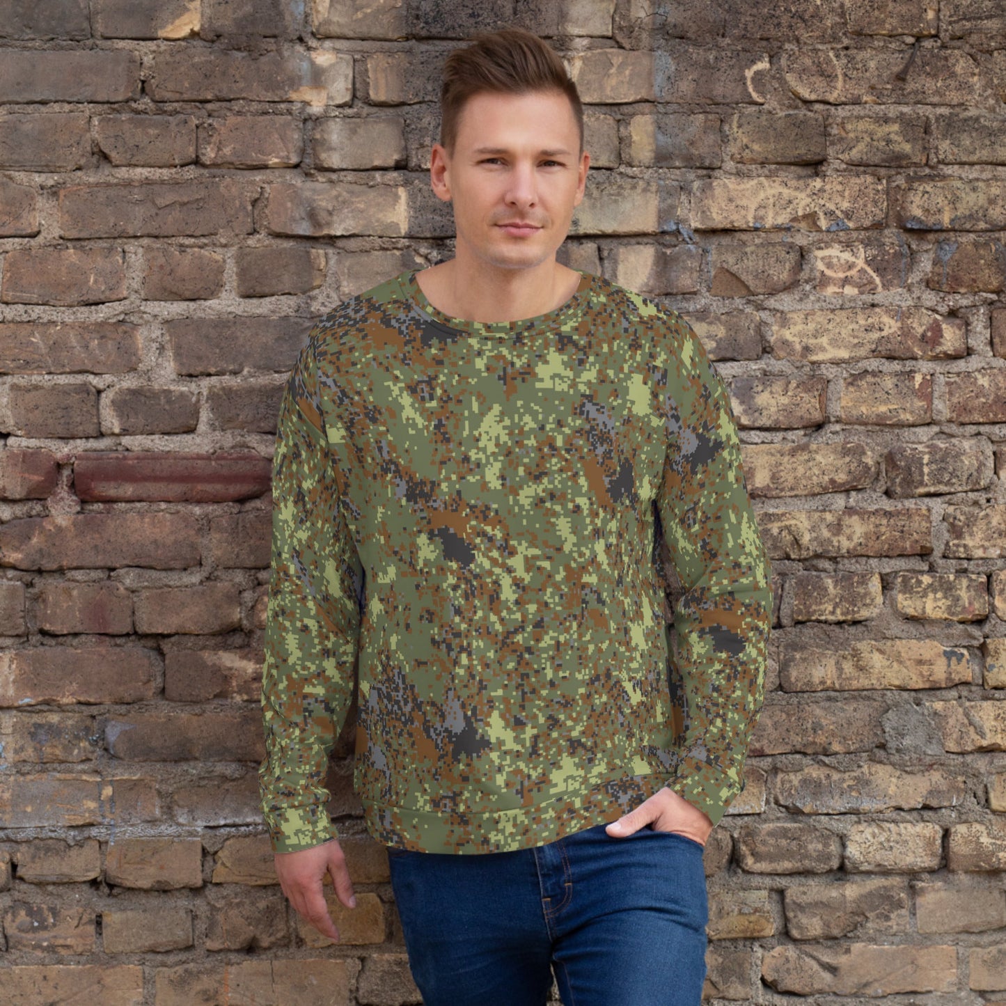 Bulgarian Digital Flecktarn CAMO Unisex Sweatshirt - XS - Sweatshirts