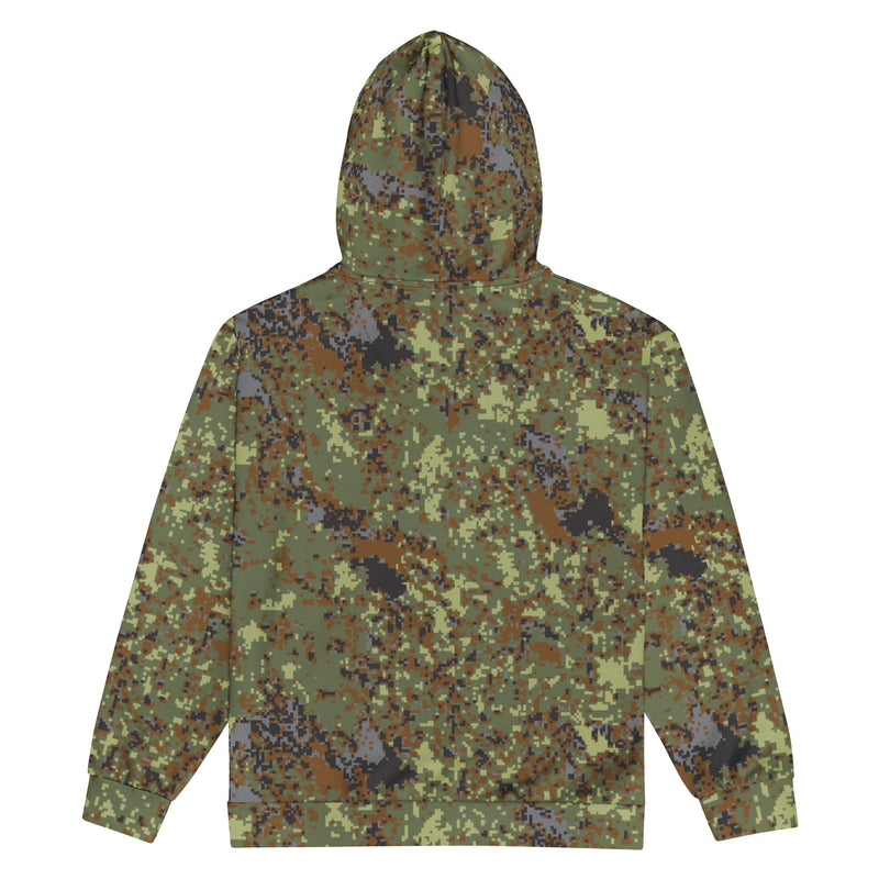 Digital Flecktarn Balkan CAMO Unisex Zip Hoodie