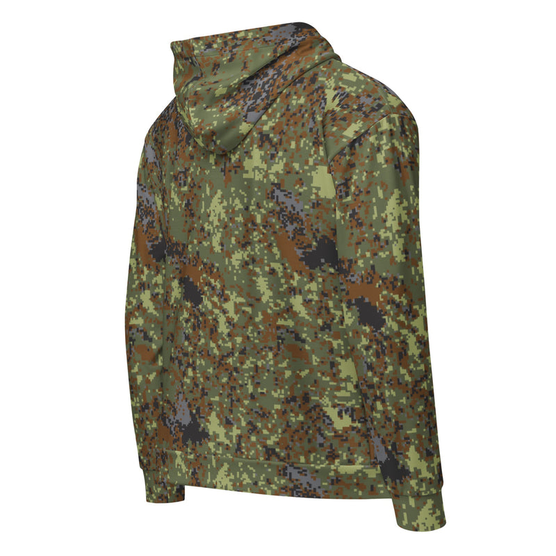 Digital Flecktarn Balkan CAMO Unisex Zip Hoodie