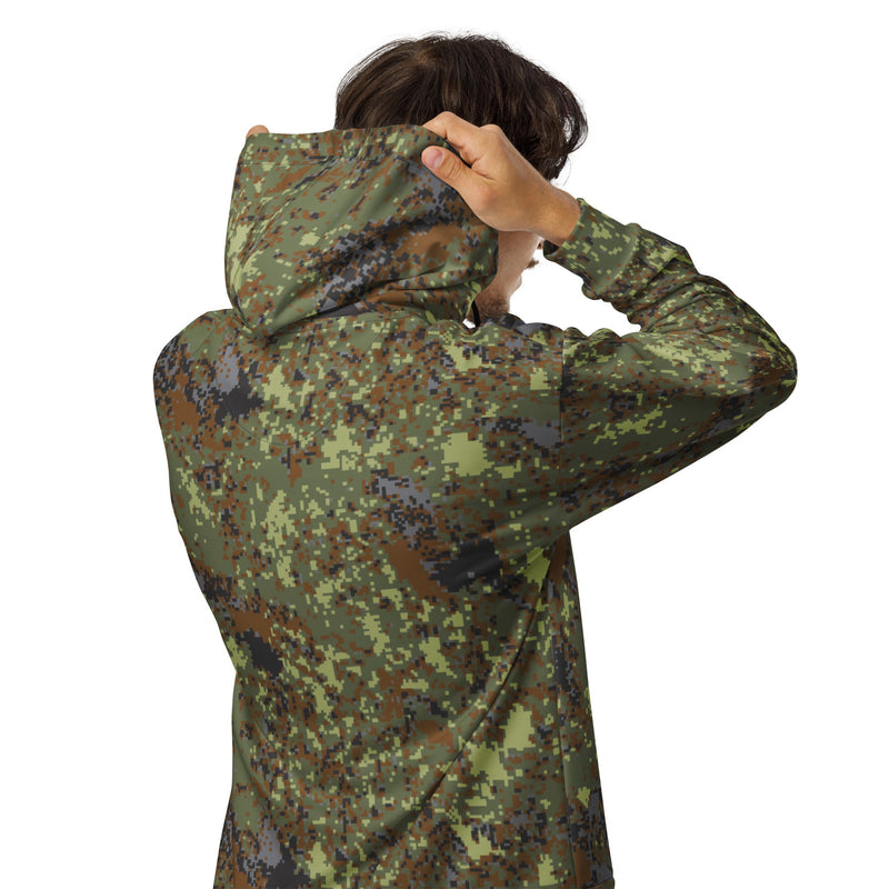 Digital Flecktarn Balkan CAMO Unisex Zip Hoodie