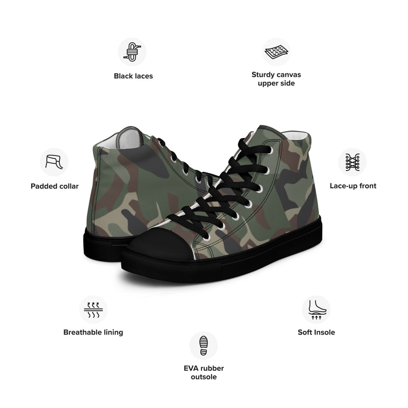 DPM Balkan CAMO Mens High-Top Canvas Shoes