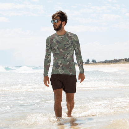 Bulgarian DPM CAMO Mens Long-Sleeve Rash Guard - XS