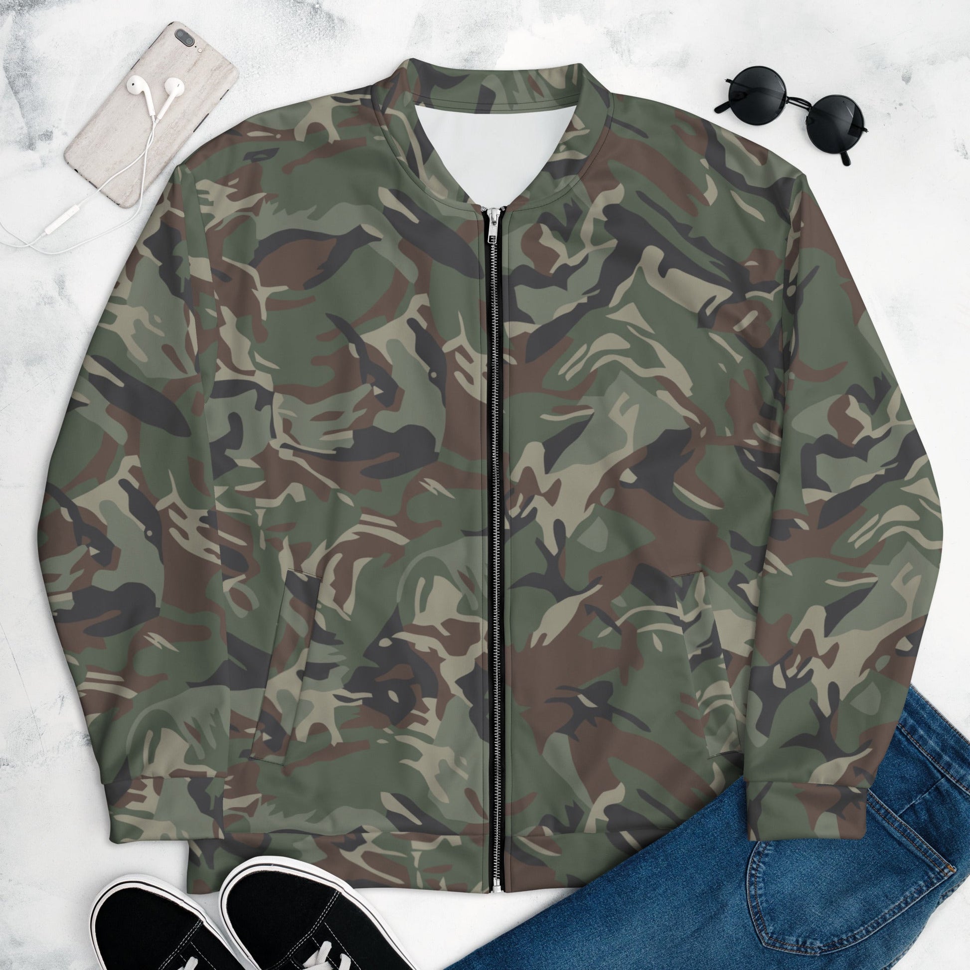 Bulgarian DPM CAMO Unisex Bomber Jacket - XS