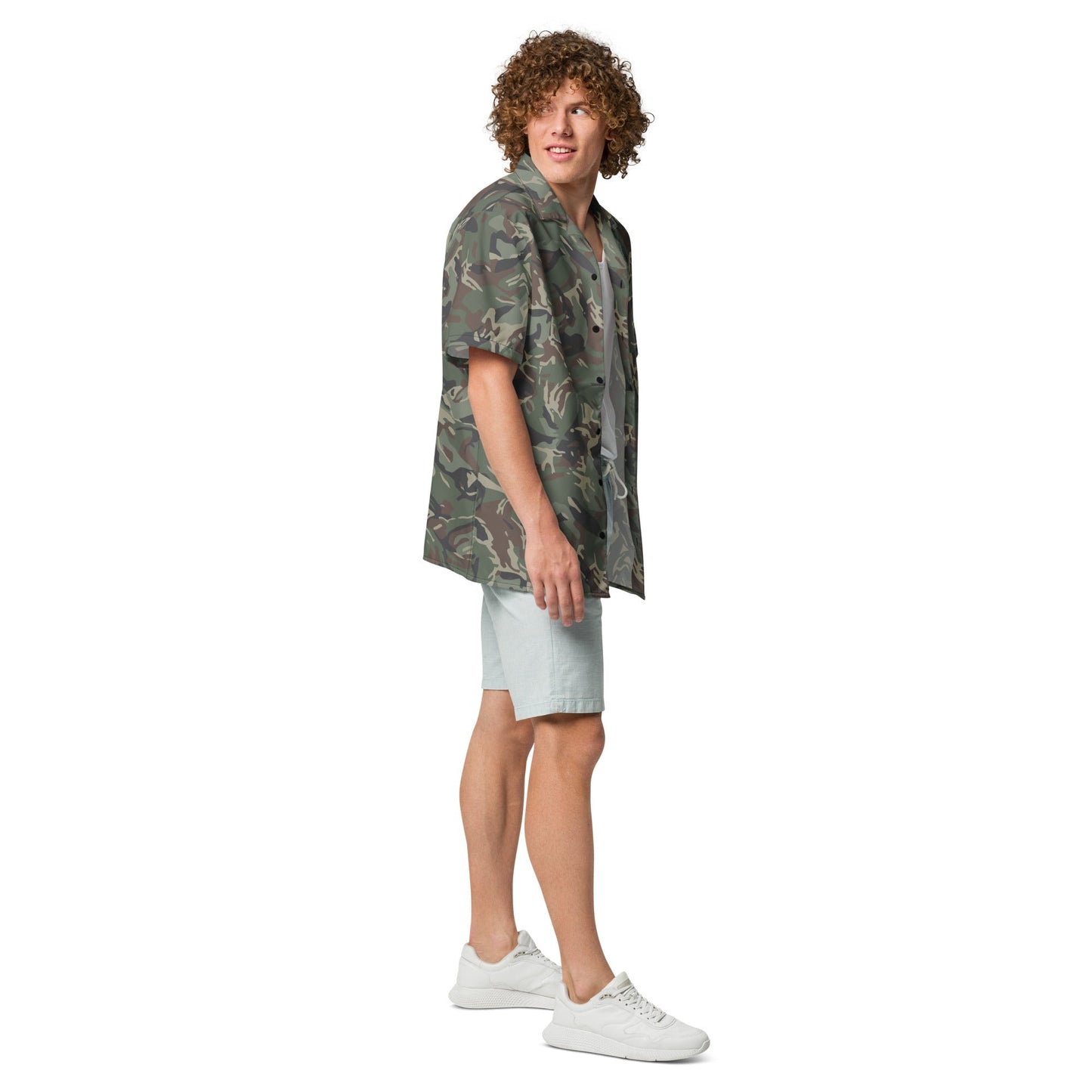 Bulgarian DPM CAMO Unisex Short-Sleeve Button Shirt