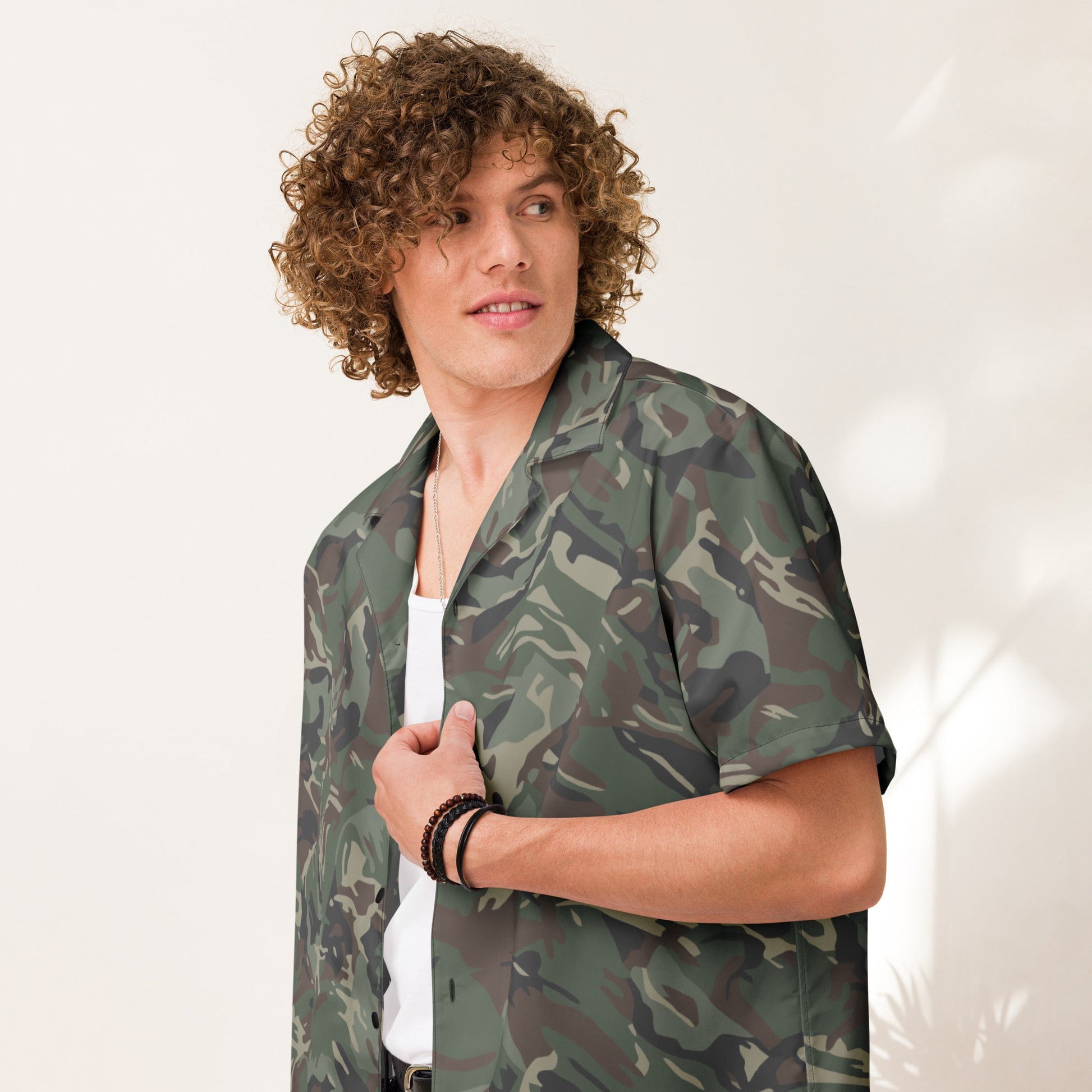 Bulgarian DPM CAMO Unisex Short-Sleeve Button Shirt