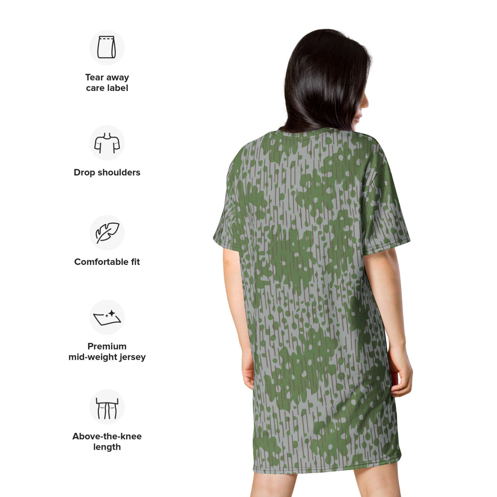 Bulgarian Frog Skin CAMO T-shirt dress - Womens T-Shirt Dress