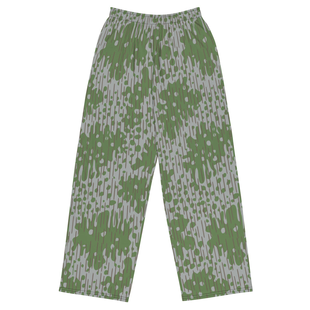 Bulgarian Frog Skin CAMO unisex wide-leg pants - 2XS - Unisex Wide-Leg Pants