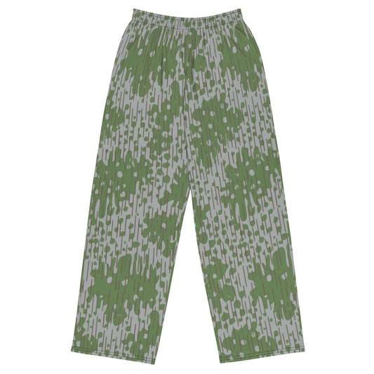 Bulgarian Frog Skin CAMO unisex wide-leg pants - 2XS - Unisex Wide-Leg Pants