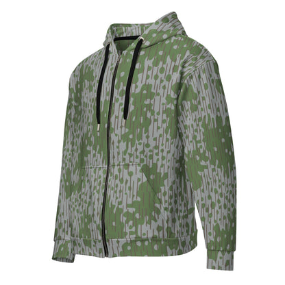 Bulgarian Frog Skin CAMO Unisex zip hoodie - 2XS - Zip Hoodie