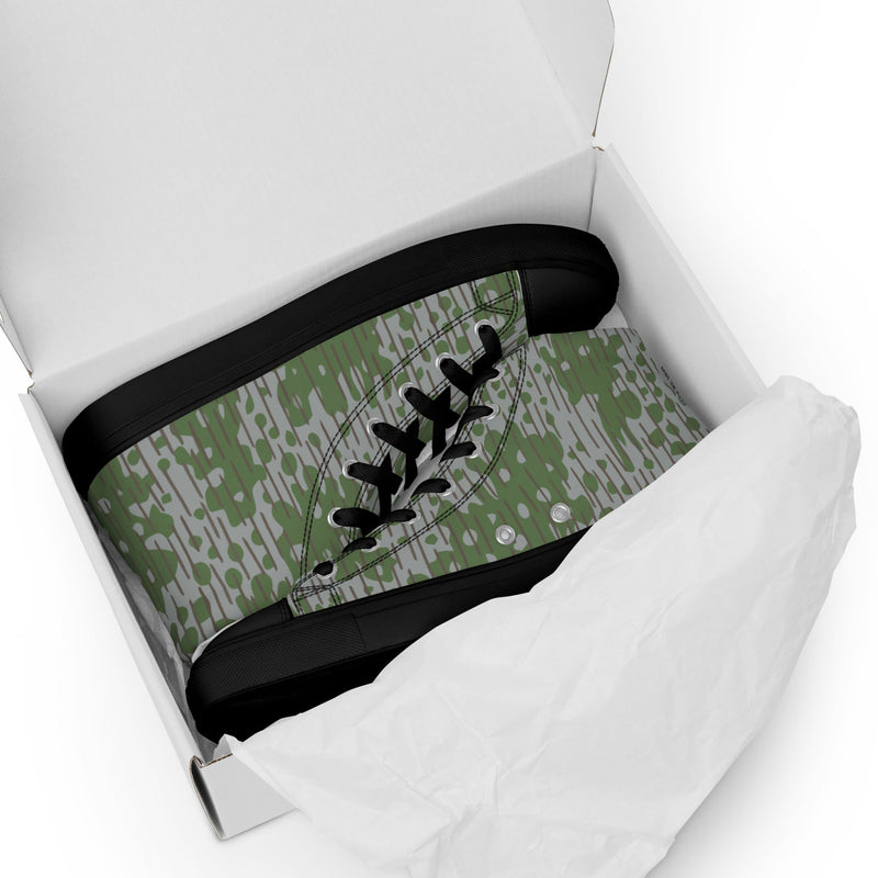 Frog Skin Zhabezhka Kozha CAMO Mens High-Top Canvas Shoes